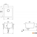 Кухонные мойки Aquasanita Simplex SQS100W (black metallic 601)