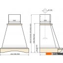 Вытяжки Elikor Ротонда 90П-1000-П3Д (бежевый/дуб неокрашенный)
