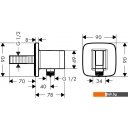 Душевые панели и гарнитуры Hansgrohe Fixfit Porter E 26485000