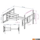 Кронштейны Kromax ATLANTIS-70 (черный)