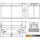 Аккумуляторы для ИБП Powerman CA12500/UPS (12В/50 А·ч)