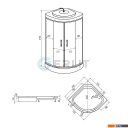 Душевые кабины Erlit ER3508P-C3 80x80