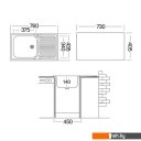 Кухонные мойки Ukinox CLM760.435 --GW6K 1R