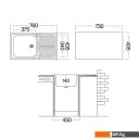 Кухонные мойки Ukinox CLM760.435 --GW6K 1R
