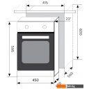 Духовые шкафы LEX EDM 4570 WH