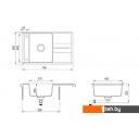 Кухонные мойки Aquasanita Bella SQB101AW (black metallic 601)