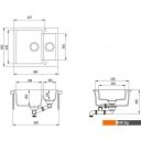 Кухонные мойки Aquasanita Tesa SQT150AW (black metallic 601)