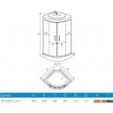 Душевые кабины Erlit ER3509P-C4 90x90