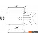 Кухонные мойки Elleci Ego 480 Bianco Antico G62