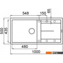 Кухонные мойки Elleci Unico 480 Bianco G68