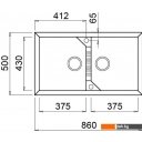 Кухонные мойки Elleci Tekno 450 Bianco Titano G68