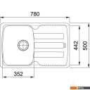 Кухонные мойки Franke Antea AZG 611-78 (миндаль)