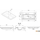 Умывальники AM.PM Gem M90WCC0752WG 76x41.5