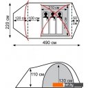 Палатки TRAMP Cave 3 v2