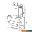 Вытяжки MAUNFELD Cascada Push 60 (черный)