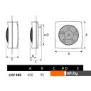 Вытяжная и приточная вентиляция CATA LHV 400 Вытяжная и приточная вентиляция CATA LHV 400