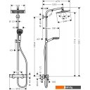 Душевые панели и гарнитуры Hansgrohe Crometta Е 240 1jet Showerpipe [27271000]