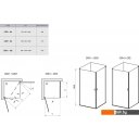 Душевые кабины Ravak CRV1 100 (серебристый/прозрачное)