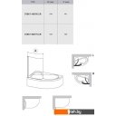 Душевые кабины Ravak Rosa CVSK1 140/150 (серебристый/прозрачное) левая