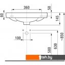 Умывальники Jika Olymp Deep 50x23 (отв. под смеситель слева) [8.1561.5.000.105.1]