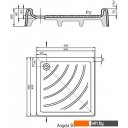 Душевые поддоны Ravak Kaskada Angela PU 90x90