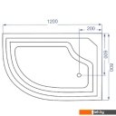 Душевые кабины Coliseum Simple T-120 R (черный/тонированное стекло)