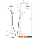 Душевые панели и гарнитуры Deante Jaskier NAC 01JM