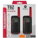 Портативные радиостанции Motorola T62 Walkie-talkie (черный/красный)