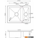 Кухонные мойки Zorg GS 6750-2 (белый)