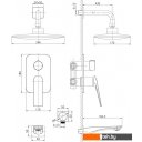 Душевые панели и гарнитуры Lemark LM5922CW