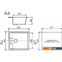 Кухонные мойки Ulgran U-406 (графитовый)