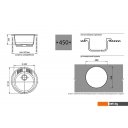 Кухонные мойки GranFest GF-R520 (графит)