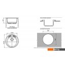 Кухонные мойки GranFest GF-R520 (графит)