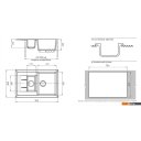 Кухонные мойки GranFest GF-Q775KL (графит)