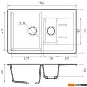 Кухонные мойки GranFest GF-Q775KL (графит)
