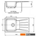 Кухонные мойки GranFest GF-S850L (белый)