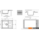 Кухонные мойки GranFest GF-Q650L (красный марс)