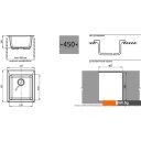 Кухонные мойки GranFest Practic GF-P505 (черный)