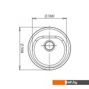 Кухонные мойки GranFest GF-R510 (графит)