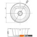 Кухонные мойки Акватон Мида (графит)