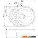 Кухонные мойки Акватон Чезана (серый)