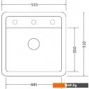 Кухонные мойки Zorg Como 51 (черный опал)