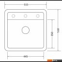 Кухонные мойки Zorg Como 51 (черный опал)