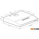 Вытяжки Krona Jessica slim 500 push button (черный)