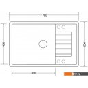 Кухонные мойки Zorg Dello 78 (белый камень) Кухонные мойки Zorg Dello 78 (белый камень)