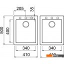 Кухонные мойки Elleci Quadra 200 Black K86
