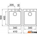 Кухонные мойки Elleci Quadra 200 Black K86