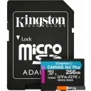 Карты памяти Kingston Canvas Go! Plus microSDXC 256GB (с адаптером)