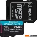 Карты памяти Kingston Canvas Go! Plus microSDXC 256GB (с адаптером)