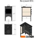 Дровяные камины, печи-камины, порталы Везувий В5С